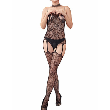 Erotic Bodystockings for Ladies / Sexy Black Body Suit / Women's Costume with Open Bra - EVE's SECRETS